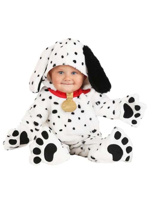 Infant Plush Dalmatian Puppy Jumpsuit Costume - US 2527