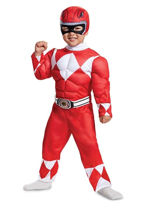 Toddler Power Rangers Red Ranger Muscle Costume - US 8099