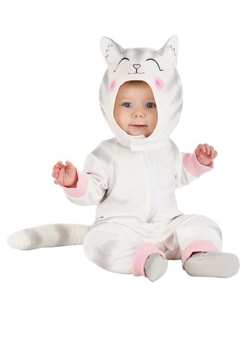White and Gray Kitty Costume for Infants - US 8431