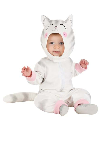 White and Gray Kitty Costume for Infants - US 8431