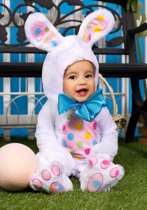 White Easter Bunny Baby Costume for Infants - US 0485