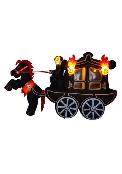 10FT Inflatable Halloween Carriage Prop Decoration - US 7302