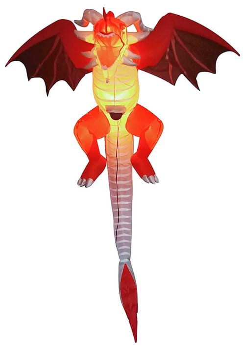 5FT Inflatable Flying Red Dragon Decoration - US 4694