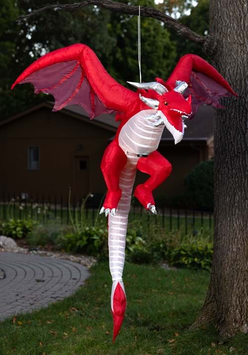 5FT Inflatable Flying Red Dragon Decoration - US 4694