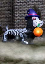 5FT Inflatable Wiener Dog Skeleton Prop Decoration - US 7695