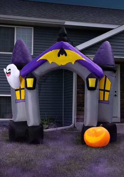 9FT Inflatable Haunted House Archway Decoration - US 8879