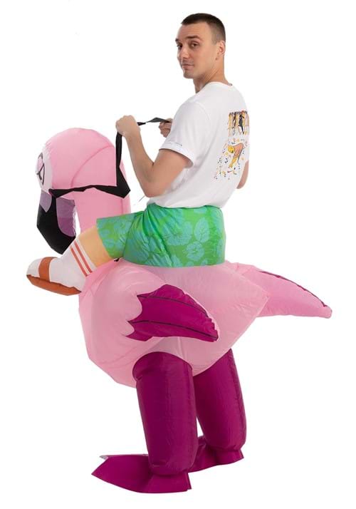 Inflatable Flamingo Ride-On Adult Costume - US 4944