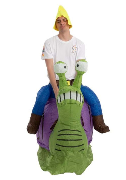 Inflatable Grumpy Snail Ride-On Costume for Adults - US 8299