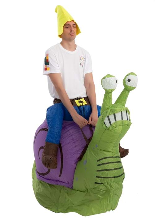 Inflatable Grumpy Snail Ride-On Costume for Adults - US 8299
