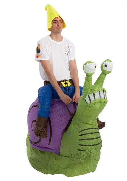 Inflatable Grumpy Snail Ride-On Costume for Adults - US 8299