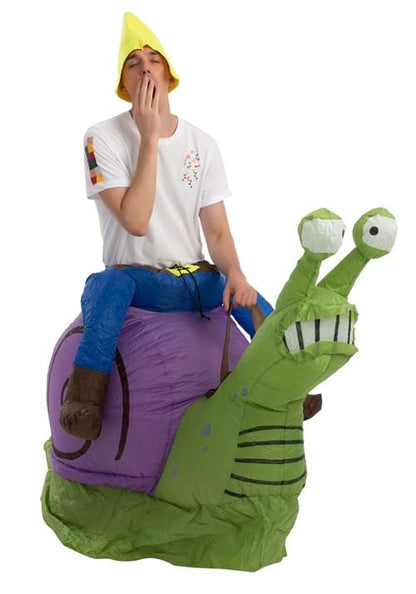 Inflatable Grumpy Snail Ride-On Costume for Adults - US 8299