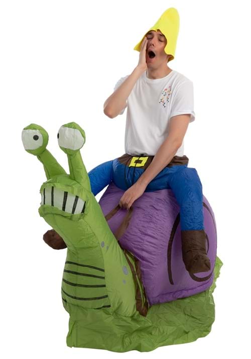 Inflatable Grumpy Snail Ride-On Costume for Adults - US 8299