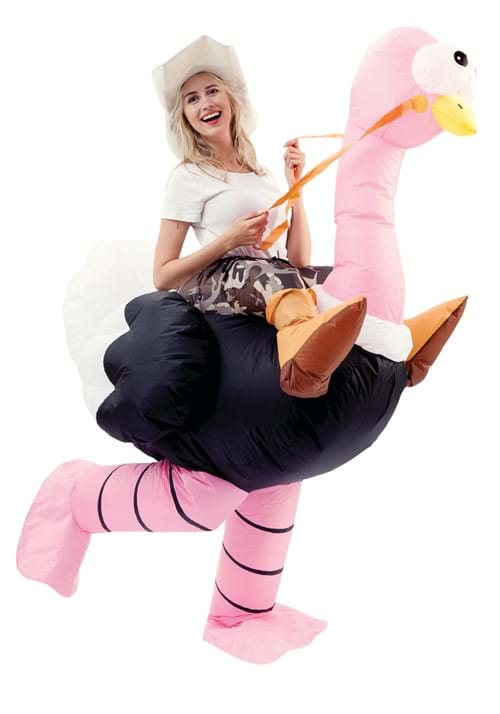 Inflatable Ostrich Ride-On Costume for Adults - US 9504