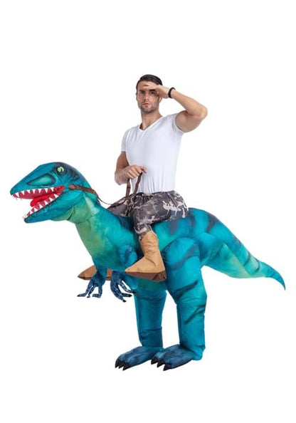 Adult Inflatable Raptor Ride-On Costume - US 4818