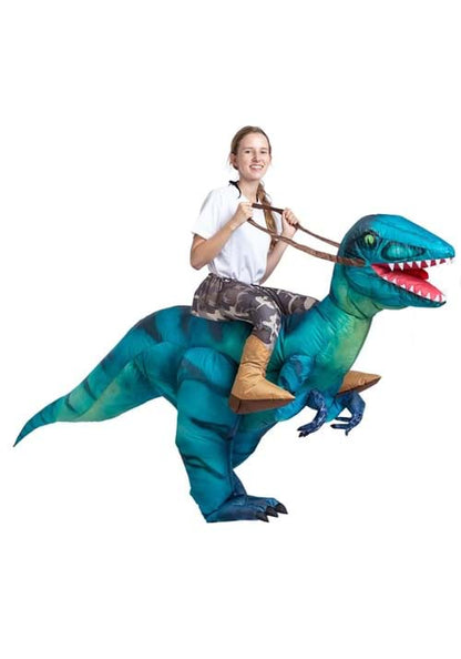 Adult Inflatable Raptor Ride-On Costume - US 4818