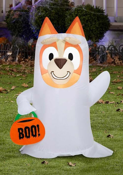 3.5FT Inflatable Bluey Ghost Bingo Decoration - US 0572