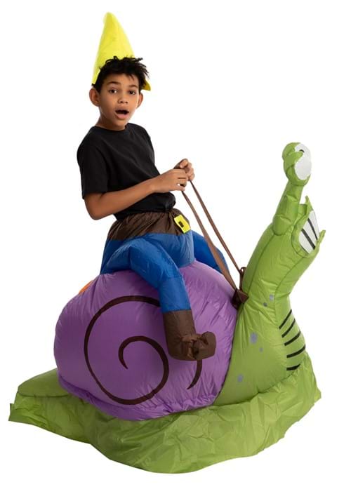 Inflatable Grumpy Snail Ride-On Costume for Kids - US 4897
