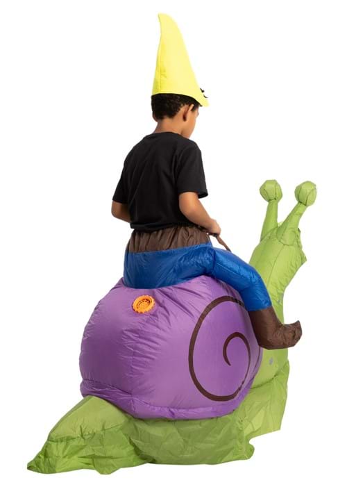 Inflatable Grumpy Snail Ride-On Costume for Kids - US 4897