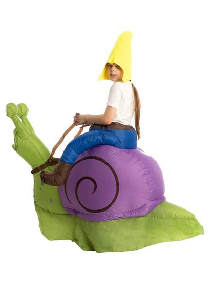 Inflatable Grumpy Snail Ride-On Costume for Kids - US 4897