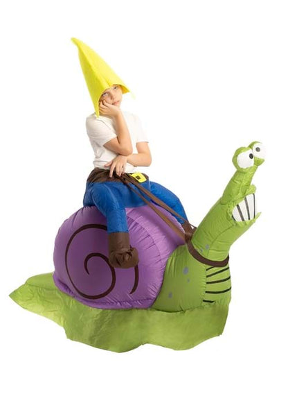 Inflatable Grumpy Snail Ride-On Costume for Kids - US 4897
