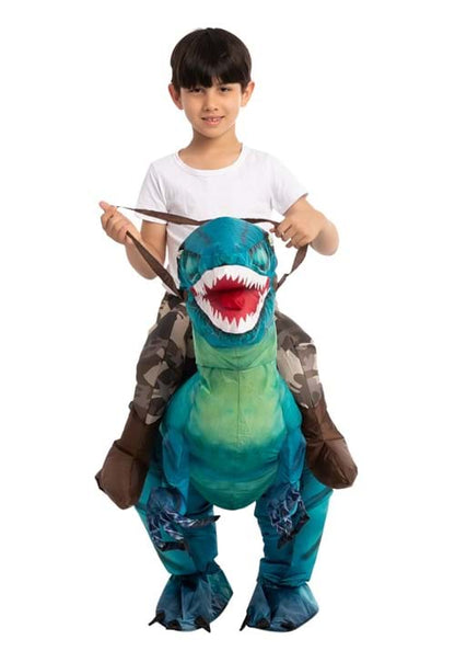 Inflatable Raptor Ride-On Costume for Children - US 7100
