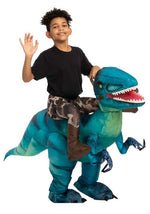 Inflatable Raptor Ride-On Costume for Children - US 7100
