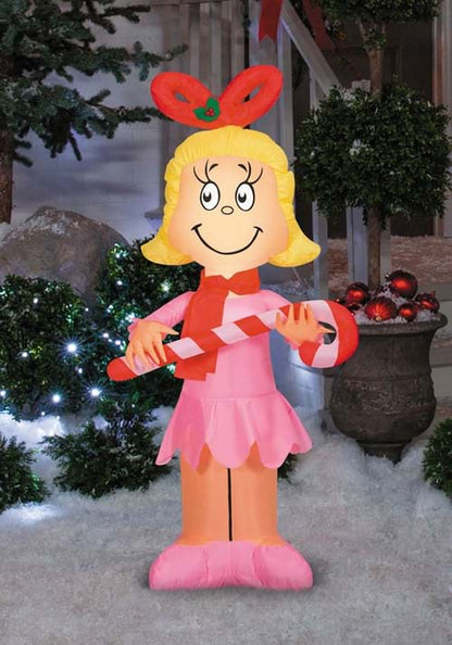 4FT Inflatable Cindy Lou Who with Candy Cane Decoration - US 6240