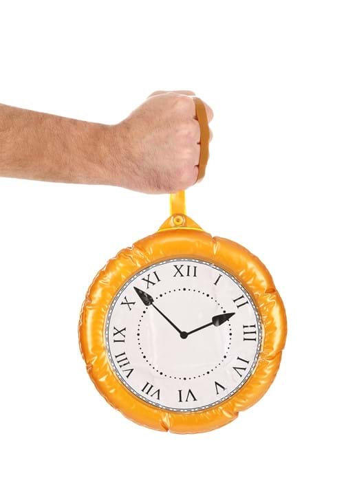 Inflatable Yellow Clock Costume Necklace - US 6472