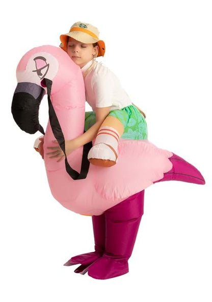 Kid's Inflatable Flamingo Ride-On Costume - US 8111