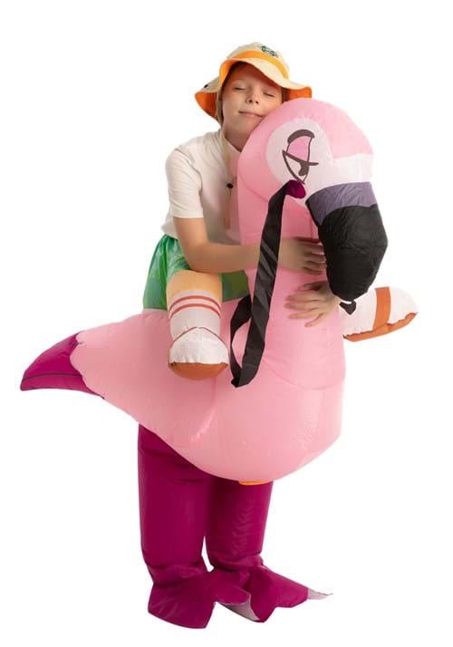 Kid's Inflatable Flamingo Ride-On Costume - US 8111
