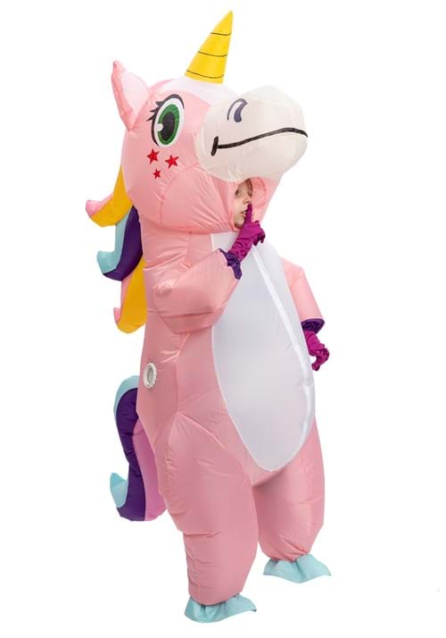 Kid's Inflatable Pink Unicorn Costume - US 7584