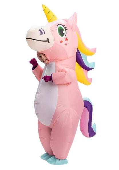 Kid's Inflatable Pink Unicorn Costume - US 7584