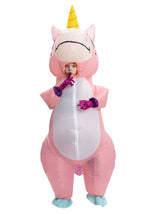 Kid's Inflatable Pink Unicorn Costume - US 7584