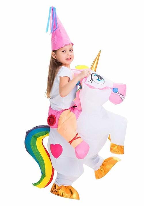 Inflatable Unicorn Ride-On Costume for Kids - US 6857