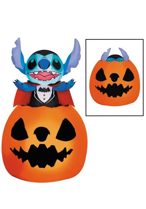 5FT Inflatable Vampire Stitch in Pumpkin Decoration - US 3130