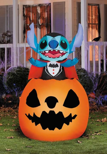 5FT Inflatable Vampire Stitch in Pumpkin Decoration - US 3130