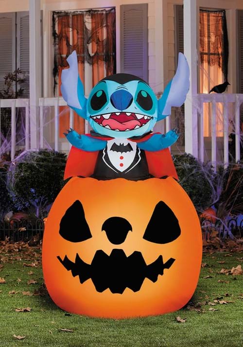 5FT Inflatable Vampire Stitch in Pumpkin Decoration - US 3130