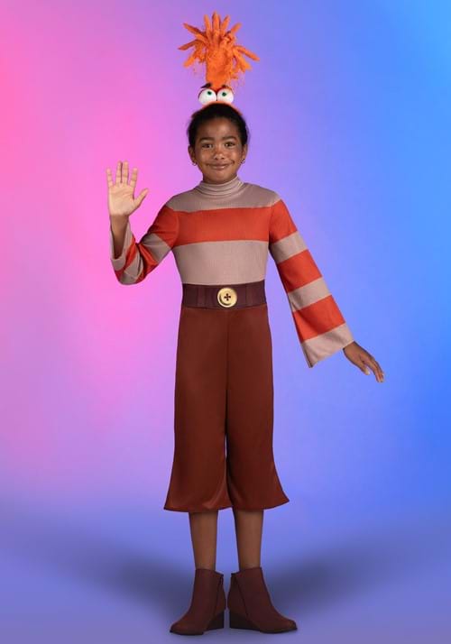 Girl's Inside Out 2 Anxiety Costume - US 3299