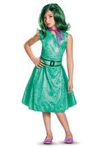 Disney Inside Out Disgust Costume for Girls - US 4465
