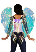 Iridescent Costume Angel Wings for Adults - US 1732