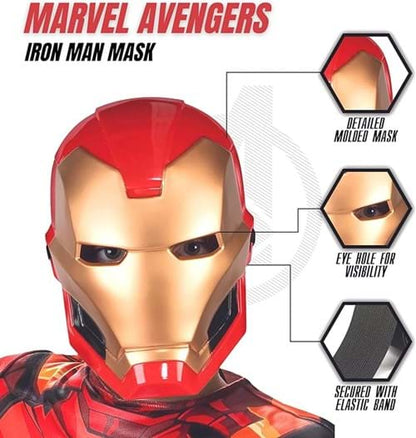 Iron Man Full Face Mask for Kids - US 9918