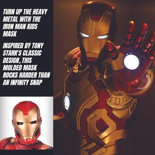 Iron Man Full Face Mask for Kids - US 9918