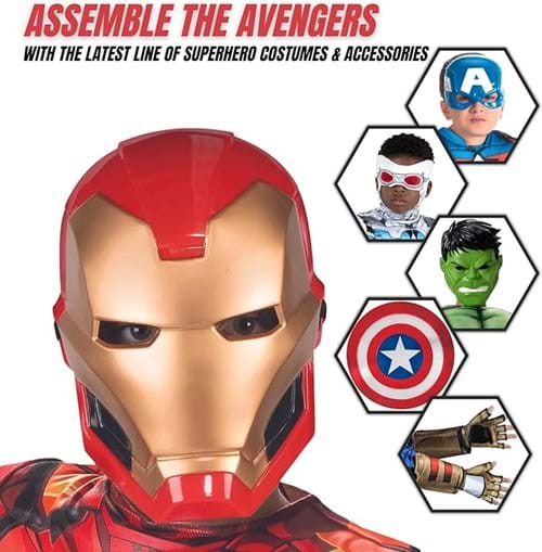Iron Man Full Face Mask for Kids - US 9918