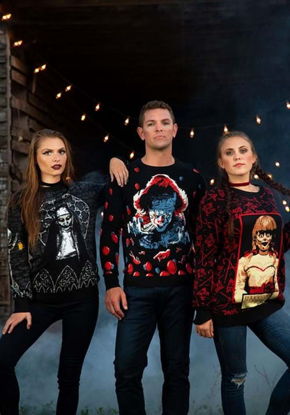 IT (2019) Pennywise Adult Halloween Sweater - US 2906
