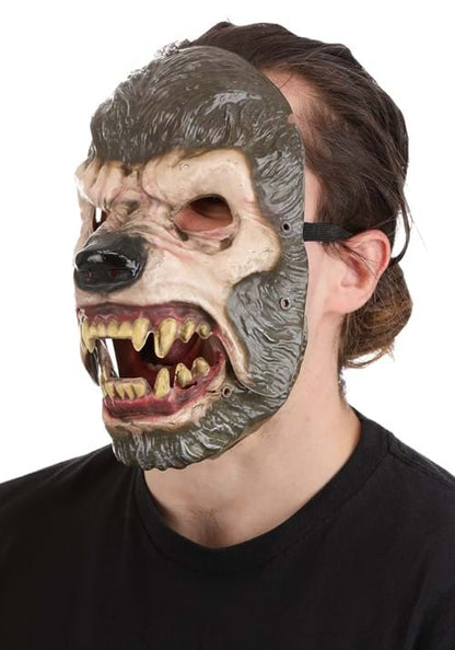 Jabbering Jaw Wolfman Mask for Adults - US 5456