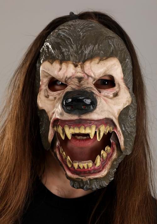 Jabbering Jaw Wolfman Mask for Adults - US 5456