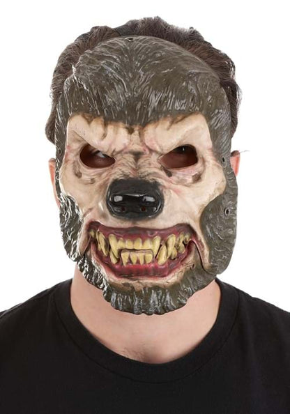 Jabbering Jaw Wolfman Mask for Adults - US 5456
