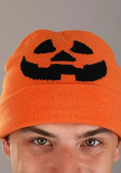 Jack-O-Lantern Halloween Adult Beanie - US 1183