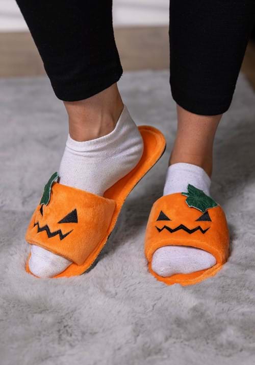 Jack O'Lantern Adult Slippers - US 5967
