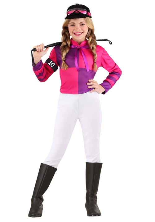 Pink Jockey Costume for Girl's - US 9192